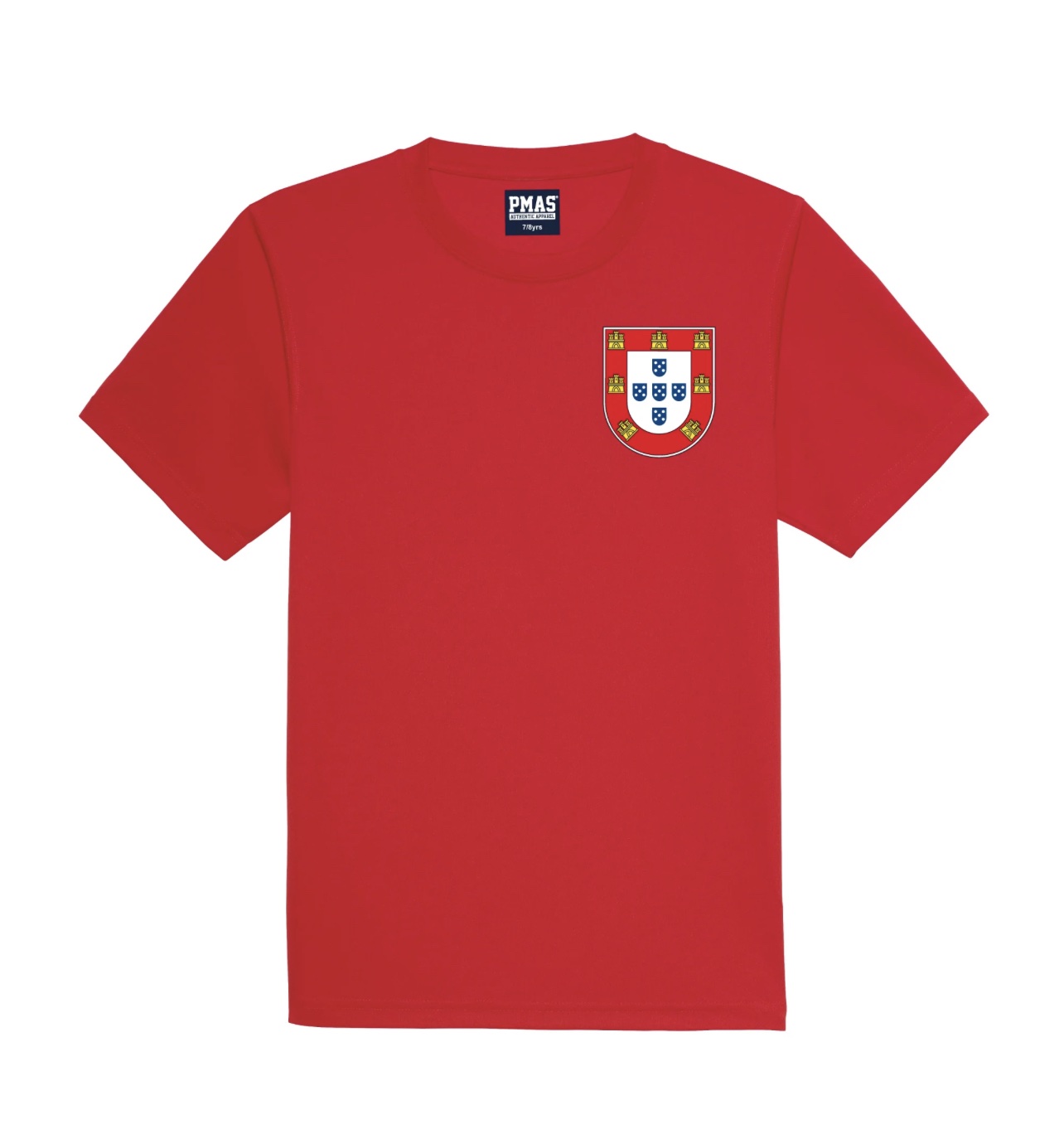 ADULTS PORTUGAL PORTUGUESA RETRO FOOTBALL SHIRT WITH PERSONALISATION - RED