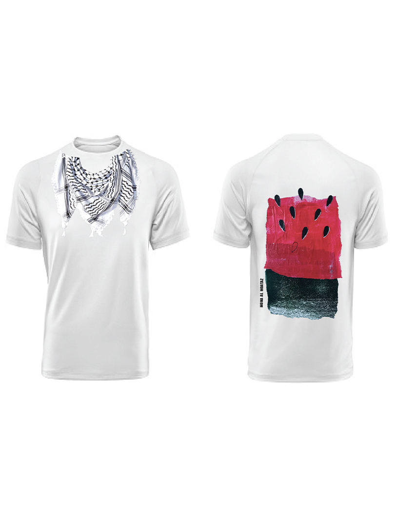Palestine T-Shirt Shmagh with Watermelon