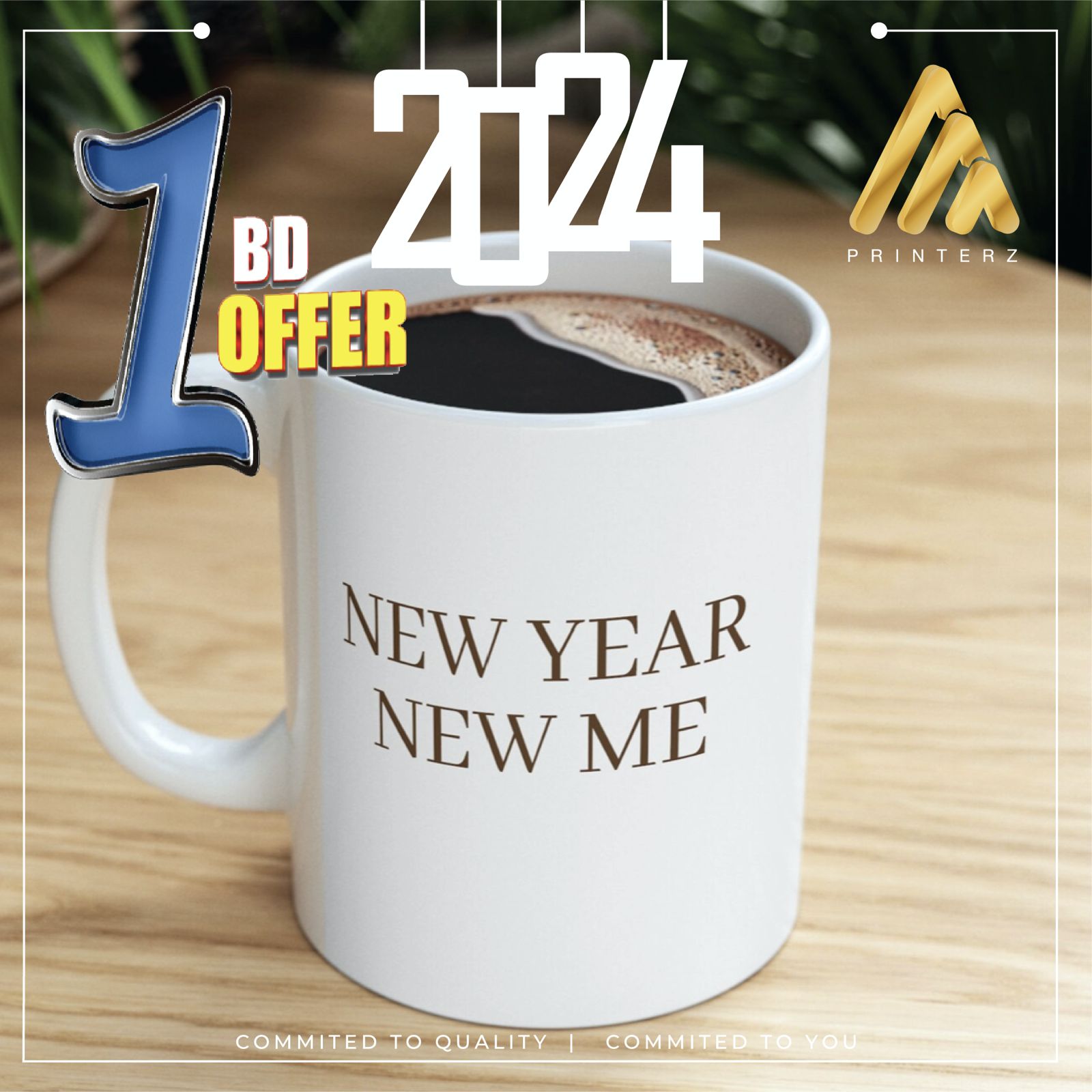 New Year 2024 New Me Ceramic Mug