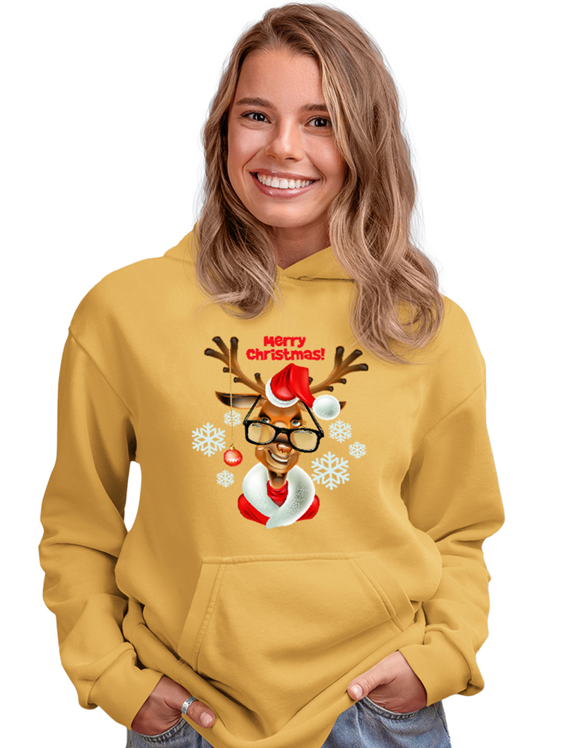 Light Salmon Christmas Hoodie for Adult's