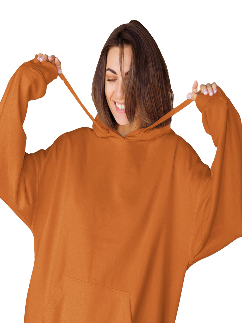 Chestnut Shell Orange Hoodie for Adult's