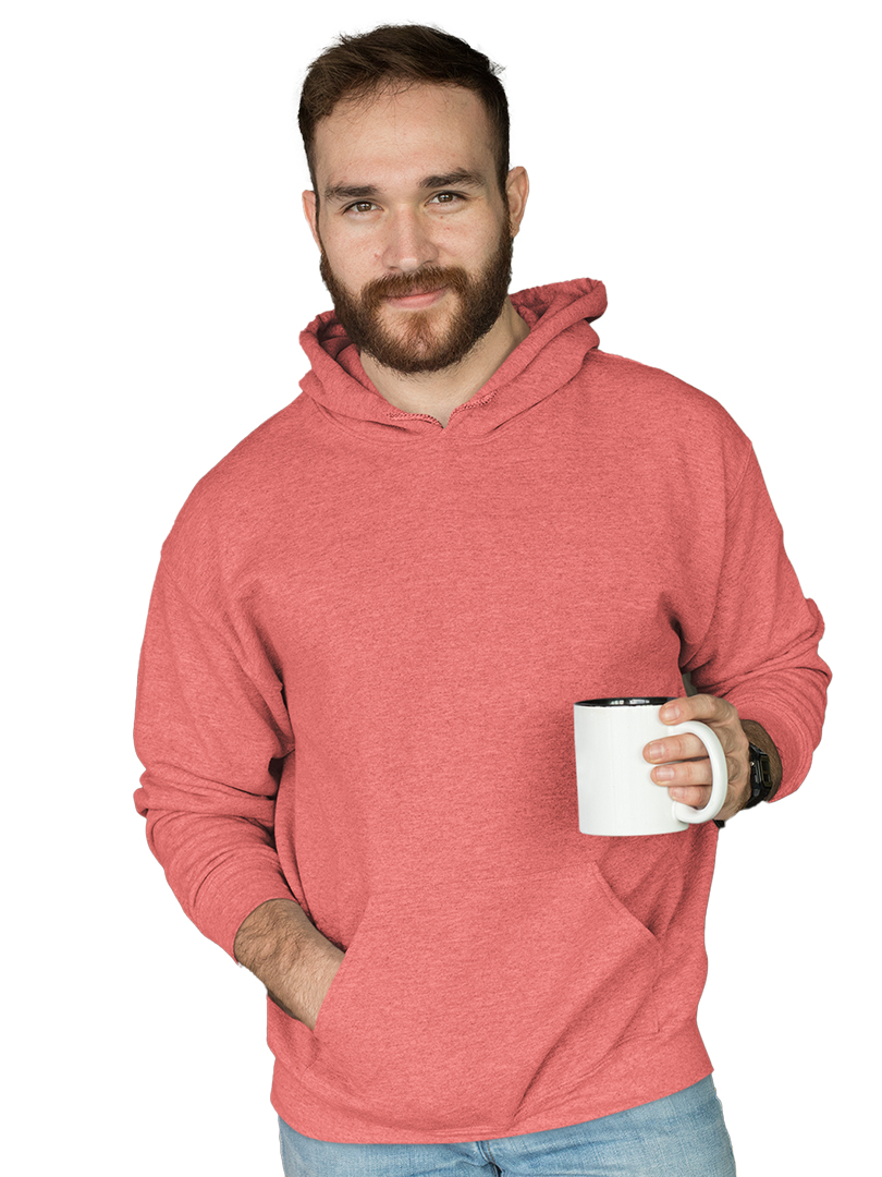 Brink Pink Plain Hoodie for Adult's