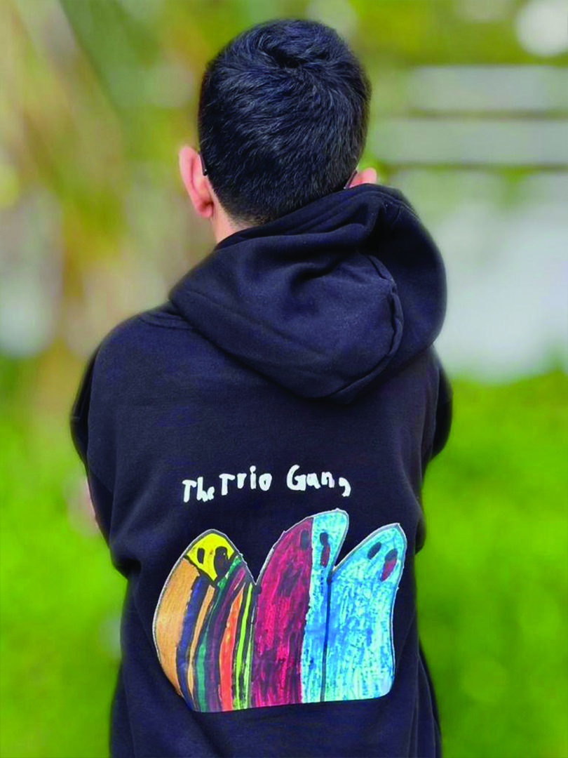 The Trio Gang Black Hoodie for Adults