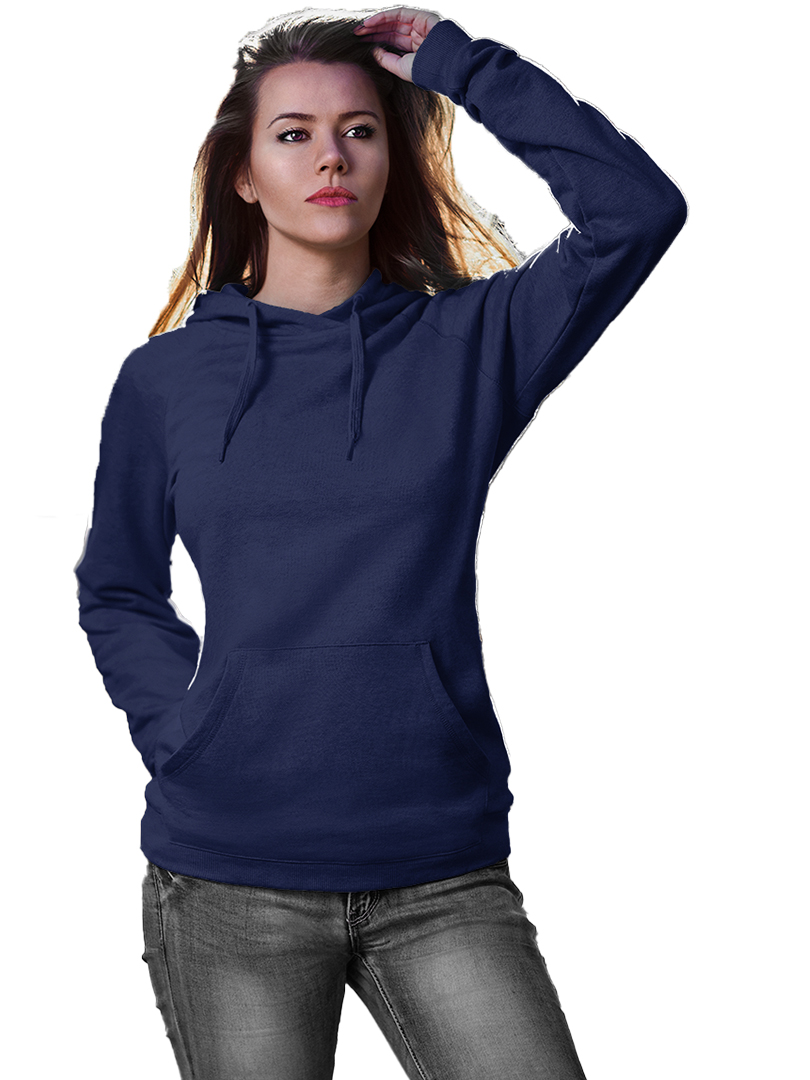 Navy Blue Plain Hoodie for Adult's