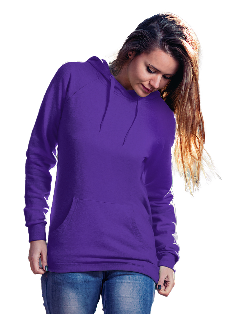 Purple Plain Hoodie for Adult's