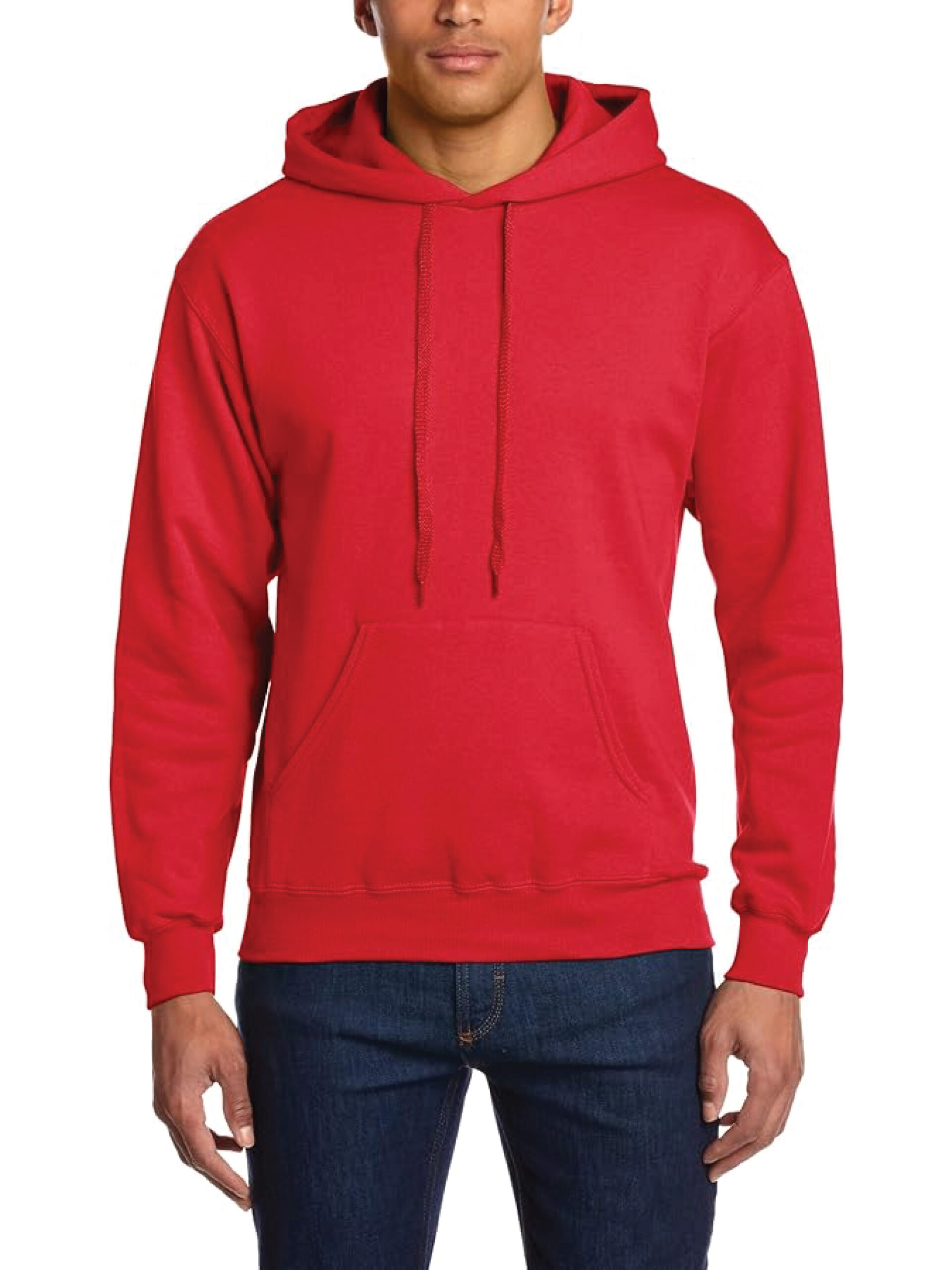 Red Plain Hoodie for Adult's