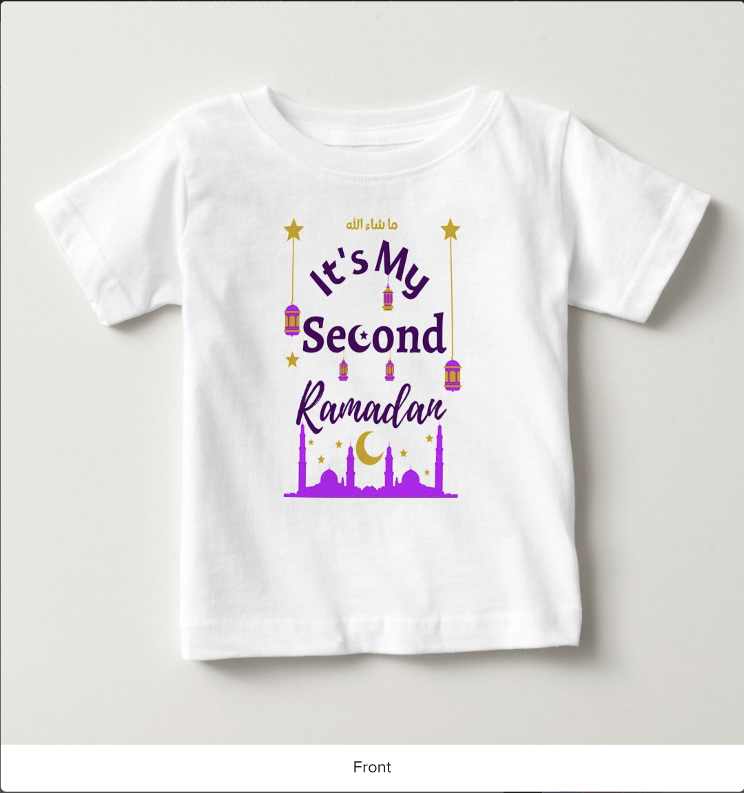 It's My Second Ramadan Baby T-Shirt