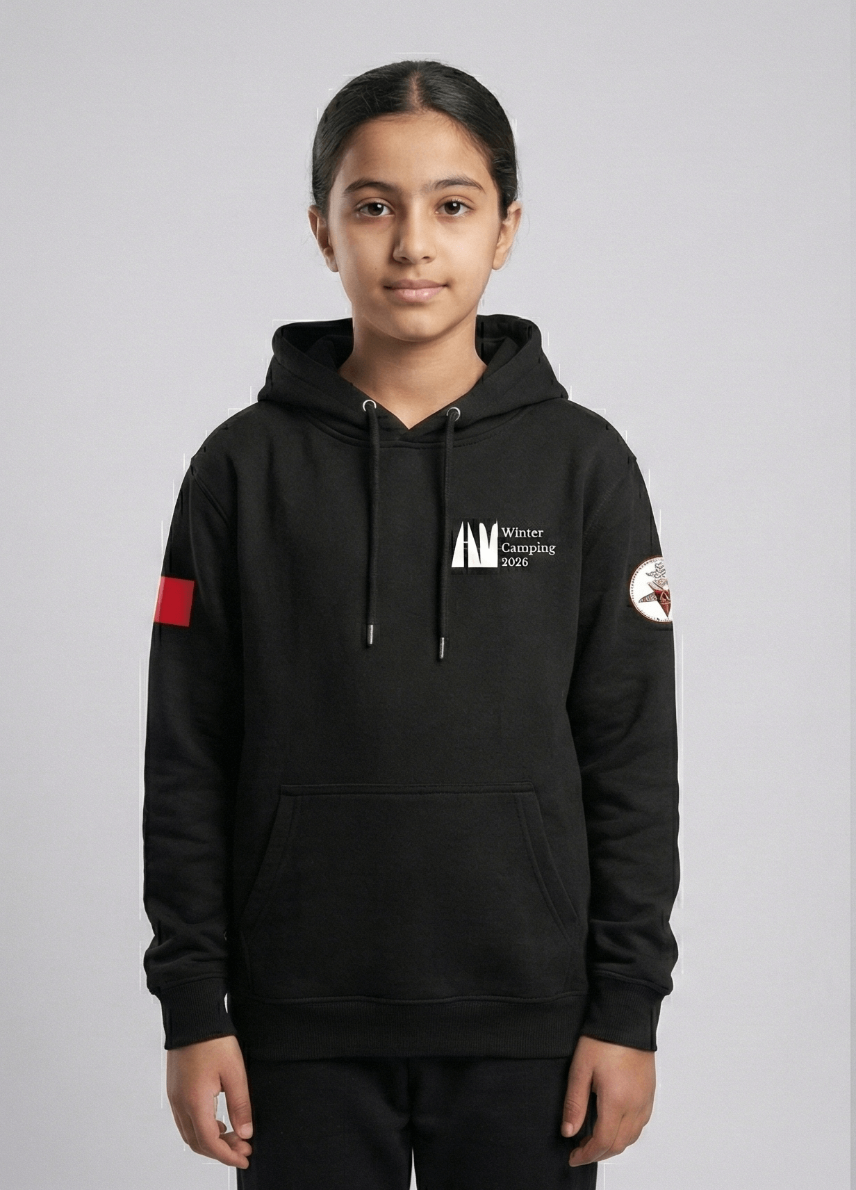 IKNS Winter Camp 2026 Kids Hoodie Black