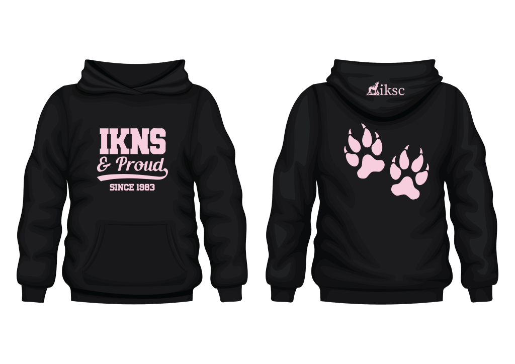IKNS & Proud Hoodie | Black Hoodie with Pink Print